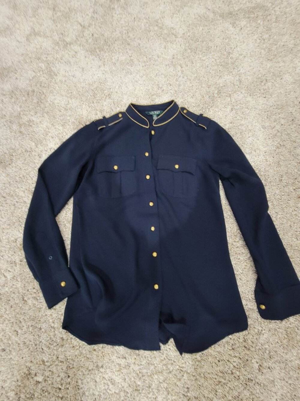 Ralph Lauren Navy Bkouse - S